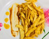 A picture of step 4 of Mixed herbs and Garlic Fries.