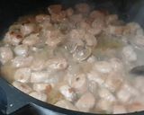 Pas rețetă Gnocchi cu cârnați și ciuperci și crema de parmezan cu șofran 2 fotografie