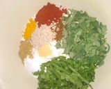 A picture of step 2 of Hariyali Thepla.