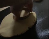 A picture of step 2 of Kourabiedes.
