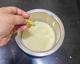 A picture of step 1 of Gujarati Kadhi.