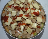 Foto langkah ke 5 dari resep Pizza Nasi Telur.