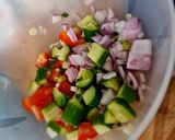Halloumi saláta recept fázis 2 fotója