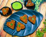 A picture of step 8 of Healthy Heart-Shaped Soya Tikki High-Protein Starter.
