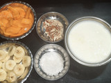 मैंगो बनाना मिल्क शेक (mango banana milk shake recipe in Hindi)