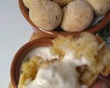 Foto do passo 4 de Bolinho de mandioca com frango e queijo 😋