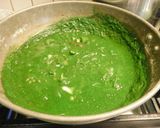A picture of step 5 of Palak Panneer.