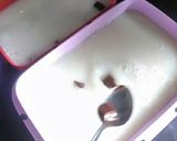 Foto langkah ke 3 dari resep Puding putih motif kotak2 coklat.