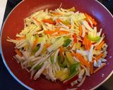 A picture of step 1 of Cabbage Soup.