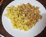 Foto del paso 5 de la receta: Ropa vieja de pollo y garbanzos con papas fritas