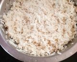 A picture of step 3 of Avalakki/Poha Bisi Bele Bath.