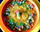 A picture of step 7 of Dal Dhokli.