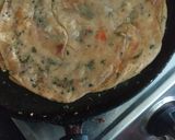 A picture of step 3 of Pudina Masala Verki Paratha.