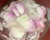 A picture of step 1 of Dum ka Qeema.