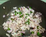 A picture of step 2 of Methi paneer mini parata.