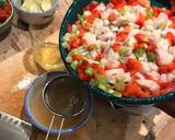 Ceviche with avocado, cherry tomatoes and spring onions recipe step 4 photo