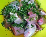 Foto del paso 1 de la receta: Besugos con picada Urrutia, especias ajos y perejil fresco