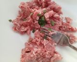 A picture of step 1 of Sausage and sage bruschette.