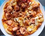 Hình bước làm 5 của món PIZZA CHAY - MẶN