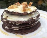 Foto del paso 3 de la receta: Torre de panqueques de chocolate 🔥🤯