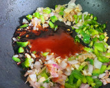 A picture of step 4 of Crispy Corn Chilli.