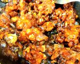 A picture of step 3 of Schezwan Gobhi Manchurian.
