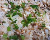 Hình bước làm 2 của món Cơm chiên trứng pate