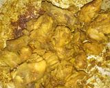 A picture of step 1 of Chicken Tikka biryani & crispy chicken pieces.