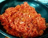 A picture of step 2 of Carrot Laddu.