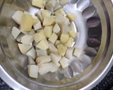 A picture of step 2 of Aloo Kabli.