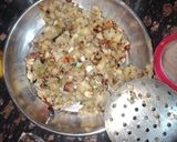 A picture of step 1 of #home #morning#aalu chap.