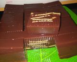 Foto langkah ke 4 dari resep Puding coklat lapis crispy anti gagal.