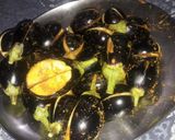 A picture of step 1 of Egg plant curry with curd.