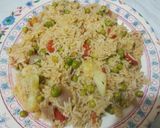 A picture of step 8 of Veg pulao.