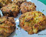 Foto del paso 6 de la receta: Tortitas de pan con bacalao y cebolla en airfryer