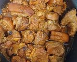 Hình bước làm 2 của món Thịt bắp giò (đùi heo) nấu giả cầy