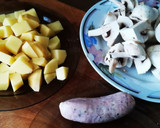 Foto del paso 1 de la receta: Salteado de patatas champiñones y criollo