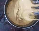 A picture of step 2 of Dalgona coffee macaroons.