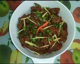 A picture of step 6 of Shinwari Karahi (camel)😋🍲.