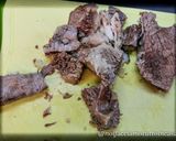 A picture of step 1 of Boiled Meat Salad with Chickpeas and Onions.