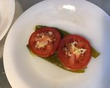 Une image de l'étape 8 de Mille feuille de poivrons grillés aux tomates ail et huile d olive et basilic.