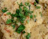 A picture of step 3 of Rava / Sooji Upma.