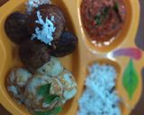 A picture of step 1 of Healthy Karam paniyaram with healthy karupatti paniyaram.
