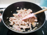 簡單做「手切滷肉飯」白飯煮多點！！