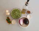 Foto del paso 1 de la receta: Puré de guisantes con menta y filete de hamburguesa