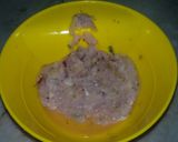 A picture of step 2 of Dhaniya matar malai.