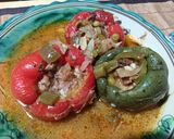 A picture of step 13 of Stuffed Peppers with Ground Beef and Quail Eggs.