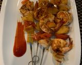 รูปขั้นตอนการทำที่ 6 ของ กุ้งย่างซอสบาร์บีคิว