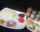 A picture of step 1 of Spagetti with cabbage sauce.