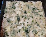 A picture of step 3 of Creamy White Spinach Chicken Lasagna.